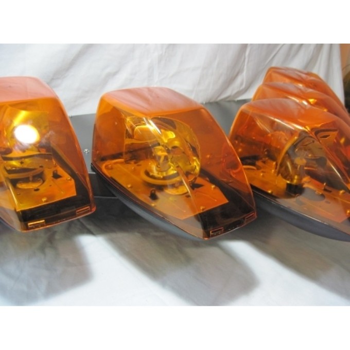 Rampa luminoasa in forma V - 6 rotoare si 1 lampa de lucru